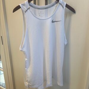 Nike Men's White Dri-FIT Tank Top